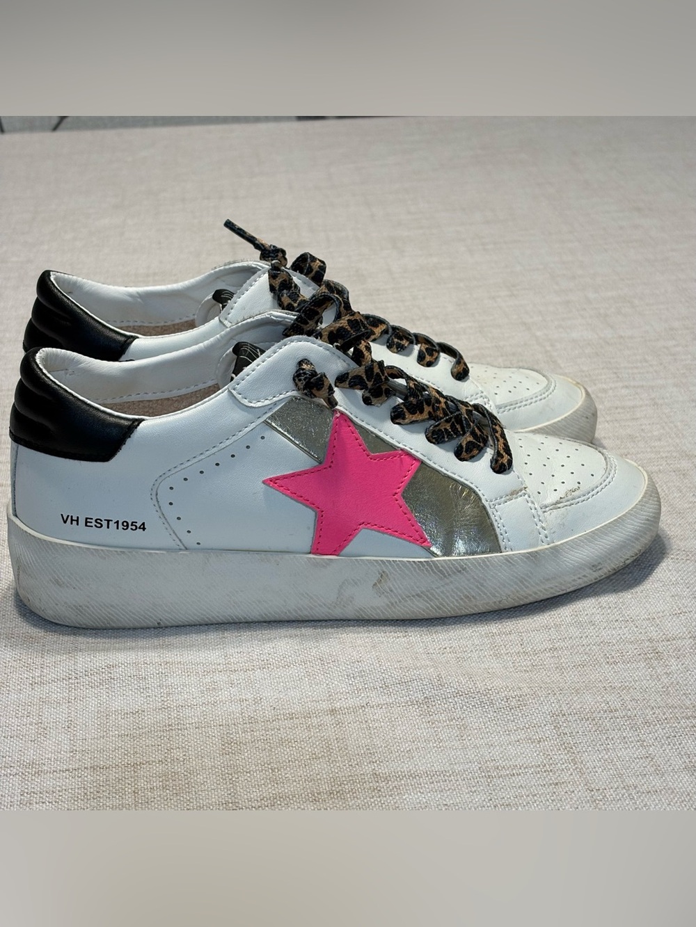Vintage Havana Firecracker 1 Neon Pink/Leopard Sneakers